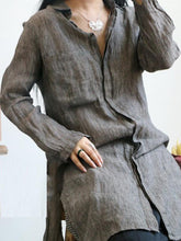 Pure Linen Comfortable Long Shirt